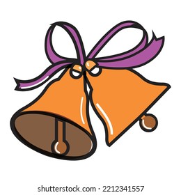 illustrated vector of bell isolated
