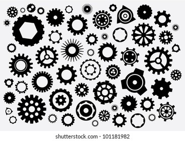 Illustrated Vector Cogs