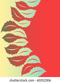 Illustrated vector design of generic leaf shapes