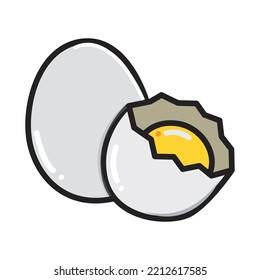 illustrated vector of egg isolated