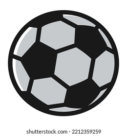 illustrated vector of football isolated