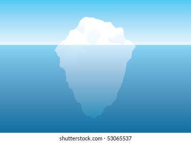 Illustrated vector iceberg