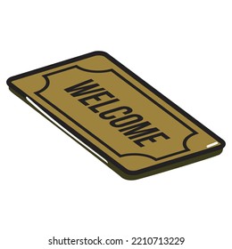 illustrated vector of Mat isolated