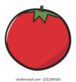 illustrated vector of tomato isolated