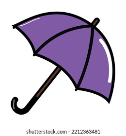 illustrated vector of umbrella isolated 