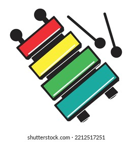 Illustrated Vector Of Xylophone Isolated