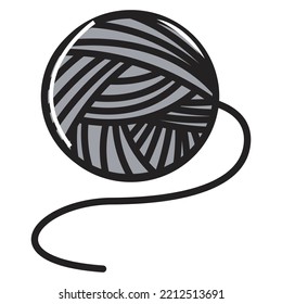 Illustrated  Vector Of Yarn Isolated 