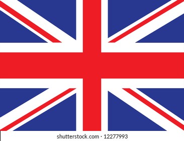 Illustrated version of the british flag ideal for a background