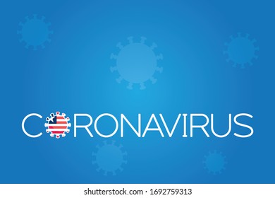 Illustrated Virus Flag for the Country of  Liberia