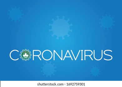 Illustrated Virus Flag for the Country of  Macau