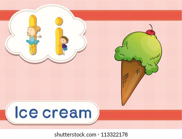 Illustrated vocabulary worksheet card with cartoon