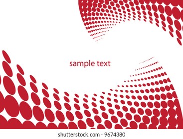 Illustrated wave dotted design