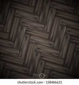 Illustrated wood parquet texture. Vector illustration. Eps 10.