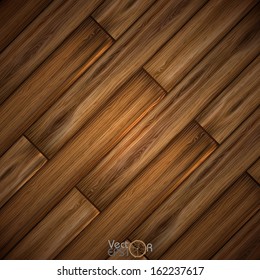 Illustrated wood parquet texture. Vector illustration. Eps 10.