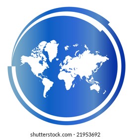 Illustrated world map