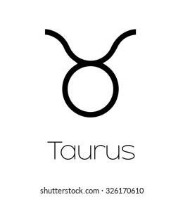 Illustrated Zodiac Symbol Taurus Stock Vector (Royalty Free) 326170610 ...
