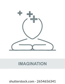 Ilustra la creatividad y el pensamiento imaginativo. Perfecto para la educación temprana y el desarrollo creativo visual.
