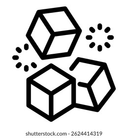 Illustrating the concept of blockchain technology revolutionizing industries by enabling secure and transparent transactions