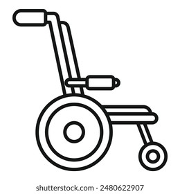 Ilustrando el concepto de independencia, se muestra un simple icono de una silla de ruedas manual, destacando la importancia de la accesibilidad