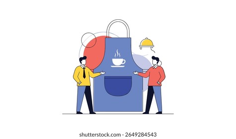 Ilustrando o Conceito de um Barista Profissional Criando Deliciosas Bebidas Cafeeiras com Atenção aos Detalhes e Serviço de Atendimento ao Cliente