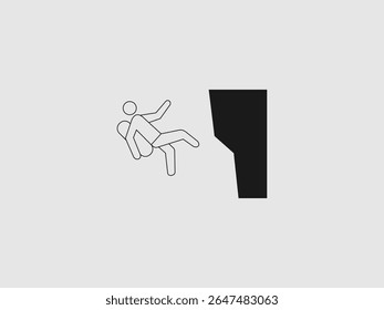 illustrating a dangerous or adventurous outdoor activity