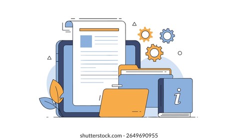 Illustrating efficient document management systems for streamlined business operations and enhanced data security