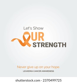 Illustrating Hope Vector Background Leukemia Cancer