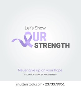 Illustrating Hope. Vector Background Stomach Cancer