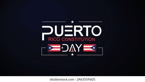 Illustrating Puerto Ricos Constitution Day with Beautifully Crafted Vector