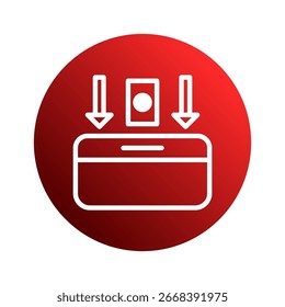 Illustration von sicheren Datentransfer- oder Einlagenoperationen in einer digitalen Umgebung für den Einsatz moderner Technologien