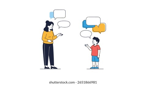 Illustrating a Teacher and Student Engaging in a Thoughtful Dialogue about Learning and Understanding