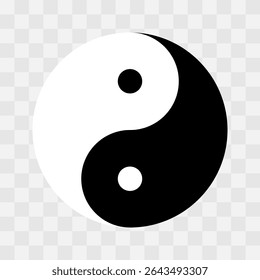 Illustrating the yin and yang symbol, this design depicts two interlocking shapes representing opposing forces. The black and white halves embody balance and harmony in life.