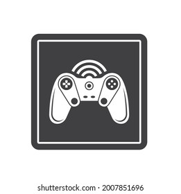 Illustration von Joystick-Spiel, Spielsymbol, Vektorkunst.