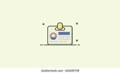 Illustratiom of ID card
