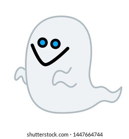Illustration 01 of a cute ghost