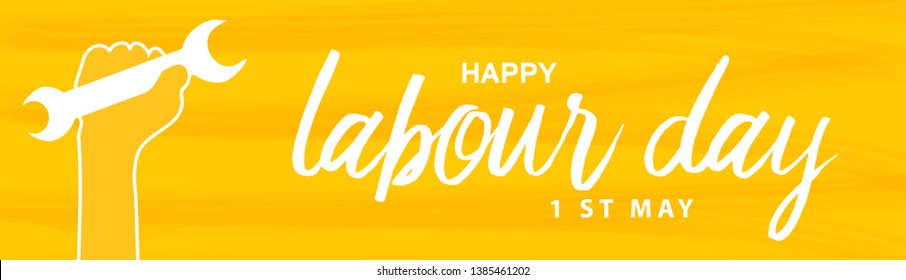 Illustration Of 1 May International Labour Day Background.