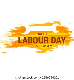 Illustration Of 1 May International Labour Day Background.