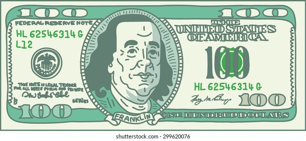 100 Dollar Notes and Coins - Vectorjunky - Free Vectors, Icons, Logos ...