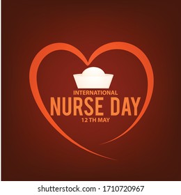 Illustration Of 12 May International Nurse Day Background.