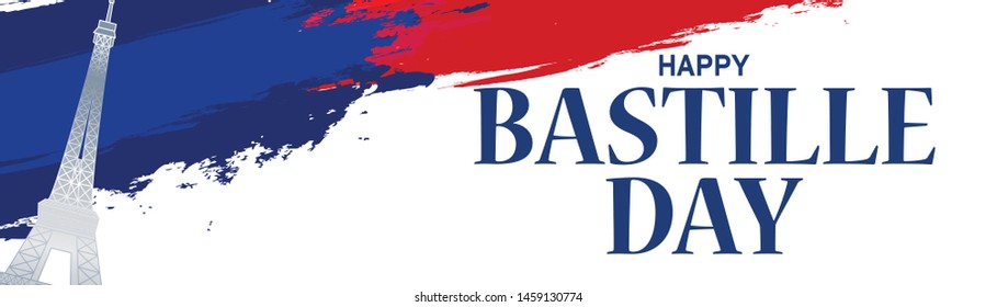 
Illustration Of 14th July Background For French National Day,Happy Bastille Day.