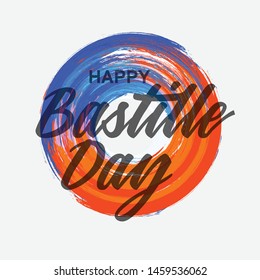 Illustration Of 14th July Background For French National Day,Happy Bastille Day.