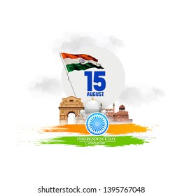 illustration of 15th August india Happy Independence Day