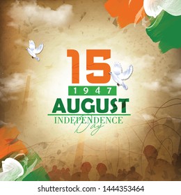 illustration of 15th August india Happy Independence Day