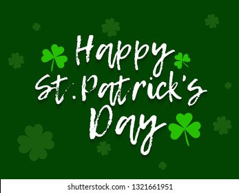 Illustration Of 17 March Happy Saint Patrick's Day Background.
