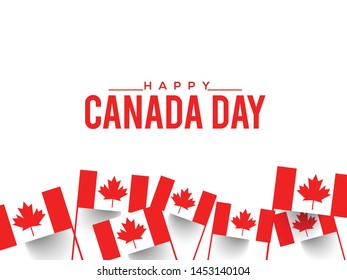 Illustration Of 1st July Happy Canada Day Background. - Shutterstock ID 1453140104
