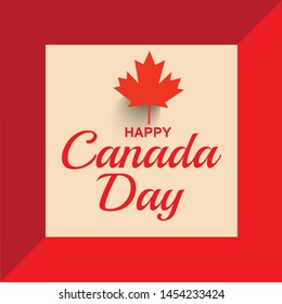 
Illustration Of 1st July Happy Canada Day Background.