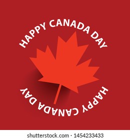 
Illustration Of 1st July Happy Canada Day Background.