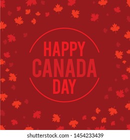 
Illustration Of 1st July Happy Canada Day Background.