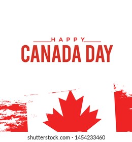 
Illustration Of 1st July Happy Canada Day Background.