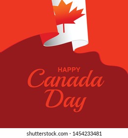 
Illustration Of 1st July Happy Canada Day Background.